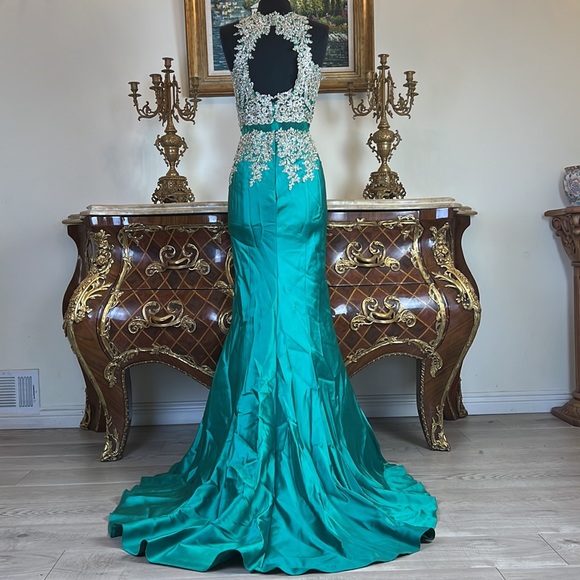 Meier Collection formal embroidery beaded evening prom dress - Picture 5 of 5